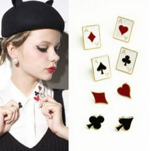 Poker Card Spade Pin Brooch