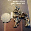 Classical Antique Bronze Cute Reindeer Brooch Pins for Women